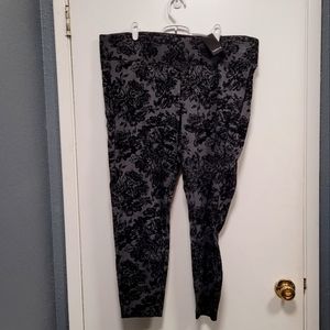 Gray and black pixie jeggings